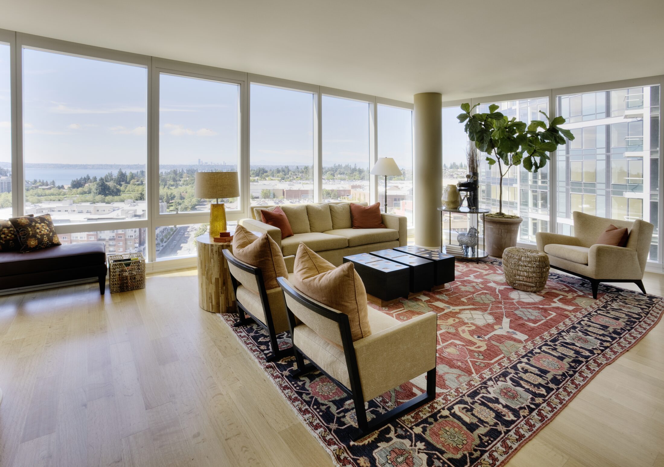 Luxury living room interior remodel